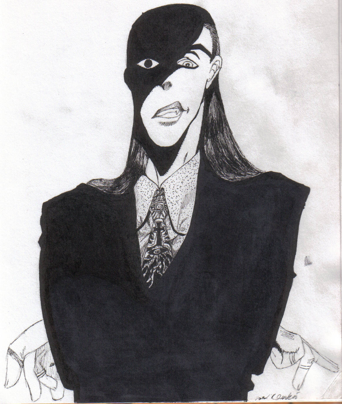 Alucard (in his black suit and trippy tie) by Kit_wit_issues