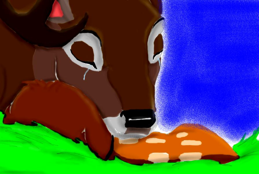 Bambi's fall by Kitay