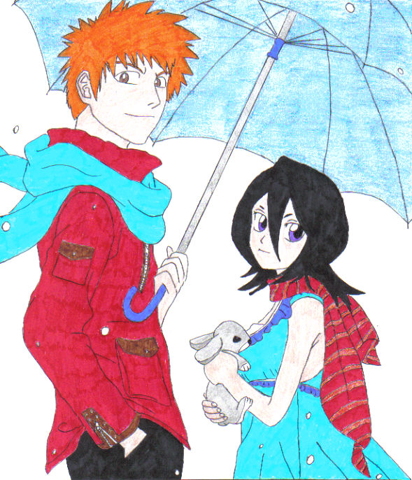 Ichigo & Rukia by Kitsune29