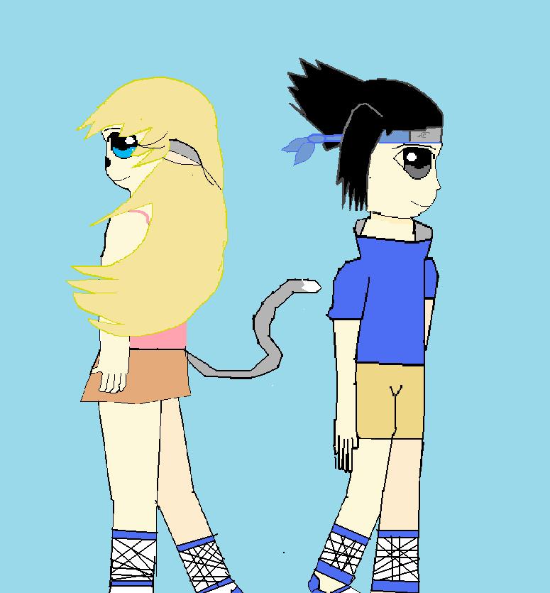 Kitten and Sasuke*I was bored* by Kittenrocks