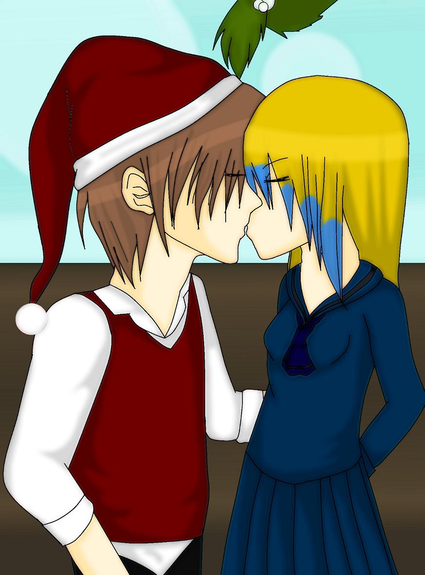 A holiday kiss~ by Kittenrocks