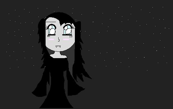 Vampiress(made with paint) by Kitty123