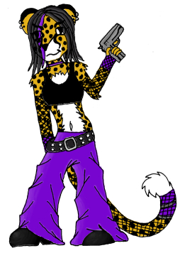 Cheetah anthro girl by Kitty82