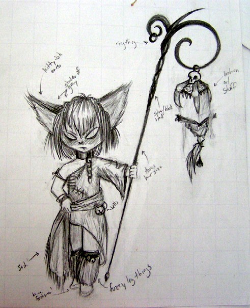 The Demon Wars Concept Art: Hadiya, The Guide by Kittyku1189