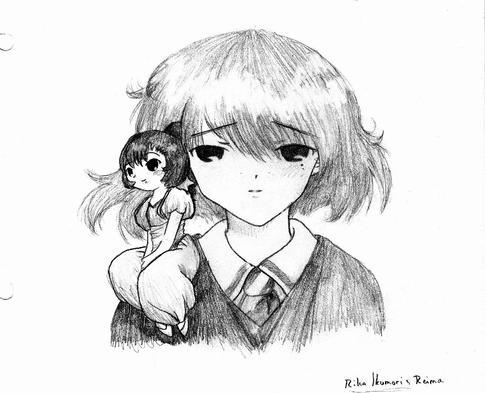 Rika Ikumori and Reima by Kittyku1189