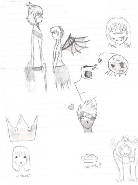 Random doodles (unfinished) by Kiya_Elda