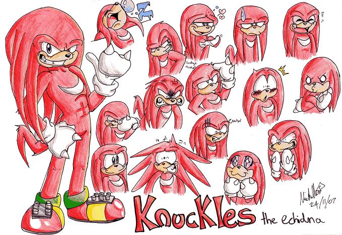 Knuckles the Echidna- Emotions by KnucklesEchidna125