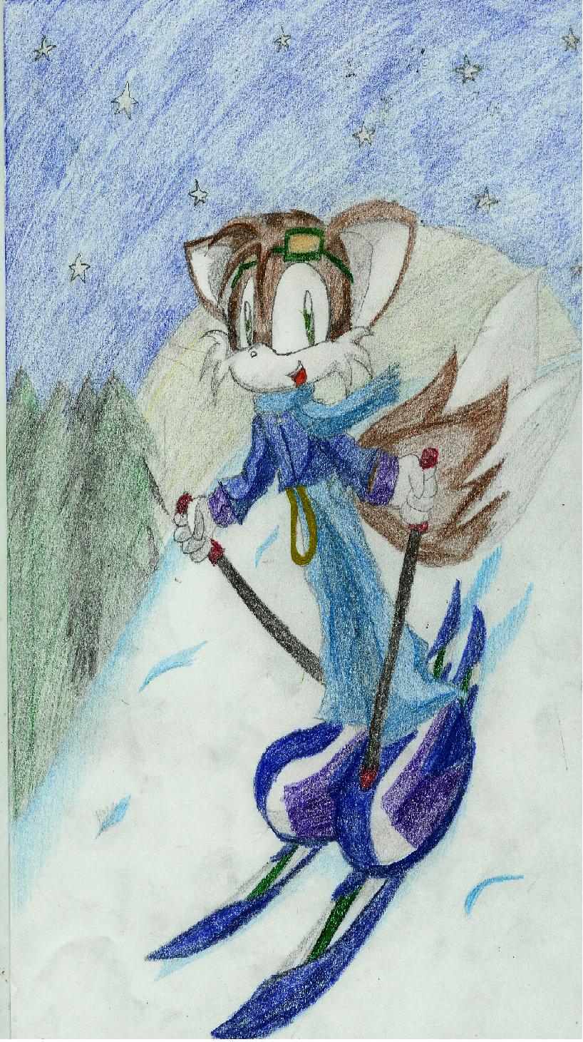 Me Skiing by Knuckles_prower168