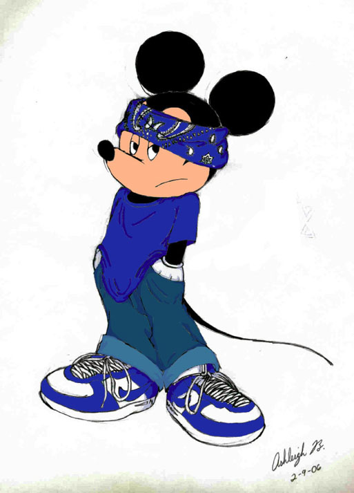 Gangsta Mickey colored by Knuczema