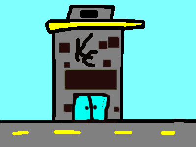 Kaiba Corp building MS paint. by KogKyougou