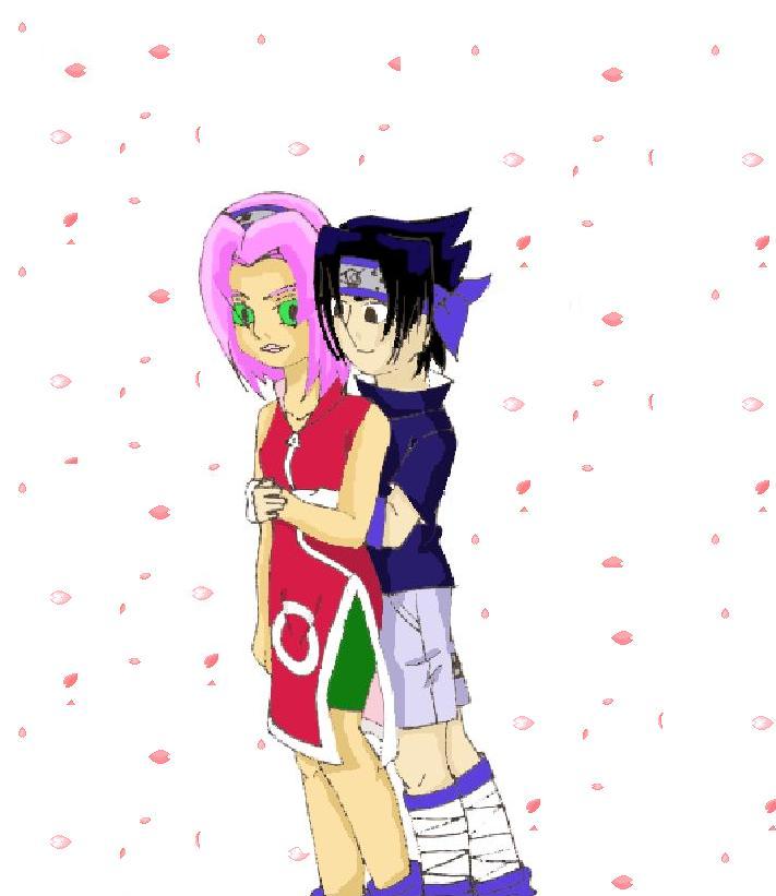Sasuke and Sakura Hug by Koi_Bara