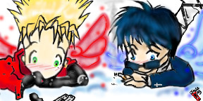 Vash and Wolfwood Angels by Koibito