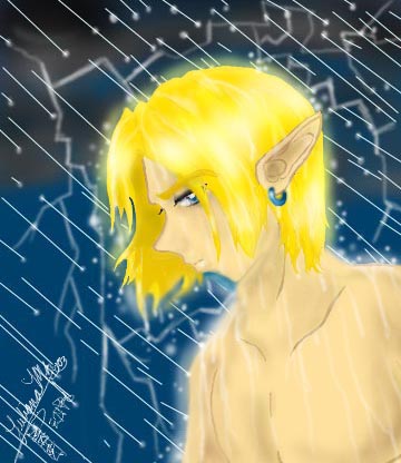 Link Basking in the Rain(better edited) by Koibito