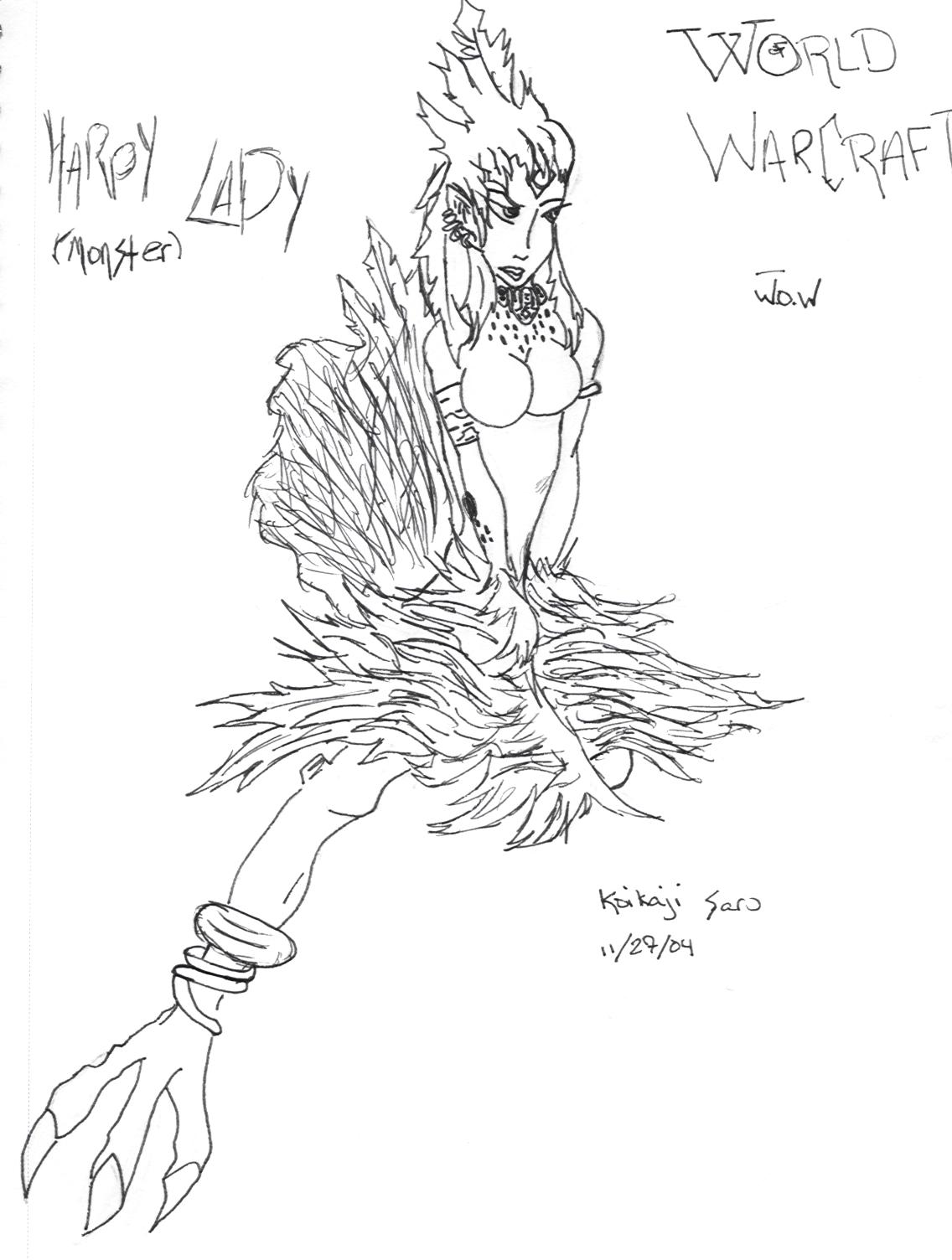 Harpy Lady by Koikaji_Saru_the_Wierd_O