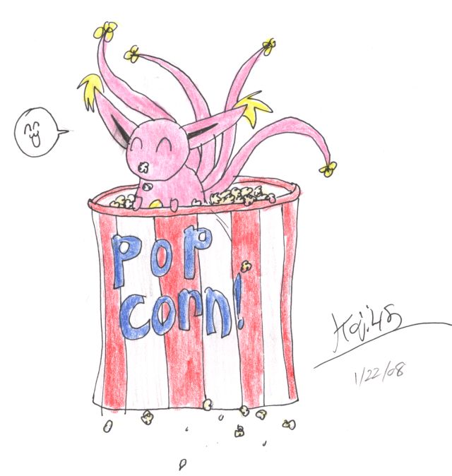 Kiki in a popcorn bucket! by Koji45