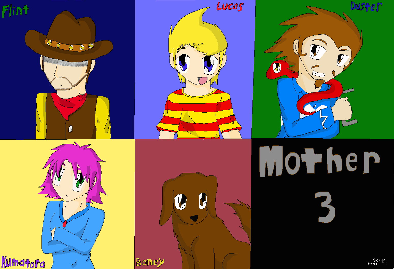 Mother 3 (GIMP practice) by Koji45