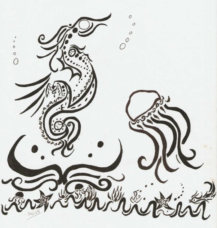Seahorse Fancy Doodle by Koji45