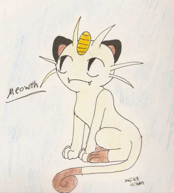 Meowth Doodle by Koji45
