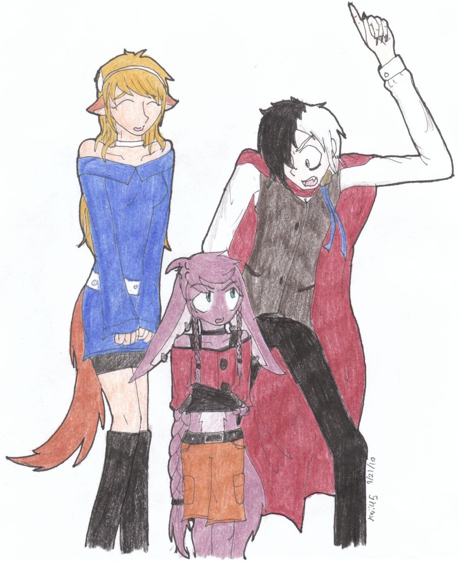 Reina, Sadira, and Sawyer by Koji45