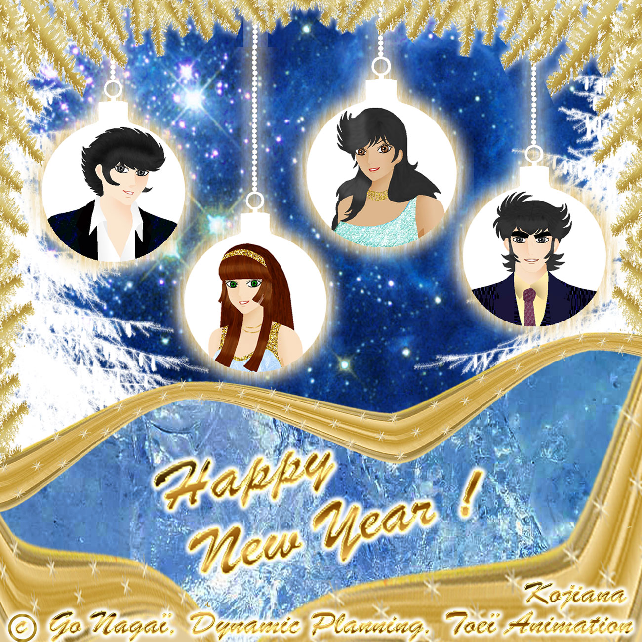 Happy New Year from Sayaka, Jun, Koji, Tetsuya (5) by Kojiana