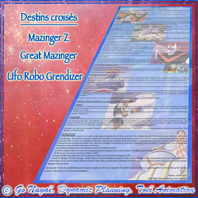 Destins croisés : Mazinger Z, Great Mazinger, Ufo Robo Grendizer by Kojiana