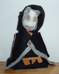 Black Robed Sock Puppet by KookiNish