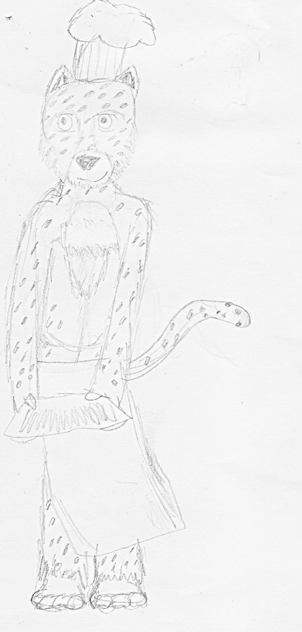 Cheetah Chef (sketch) by Kooldude