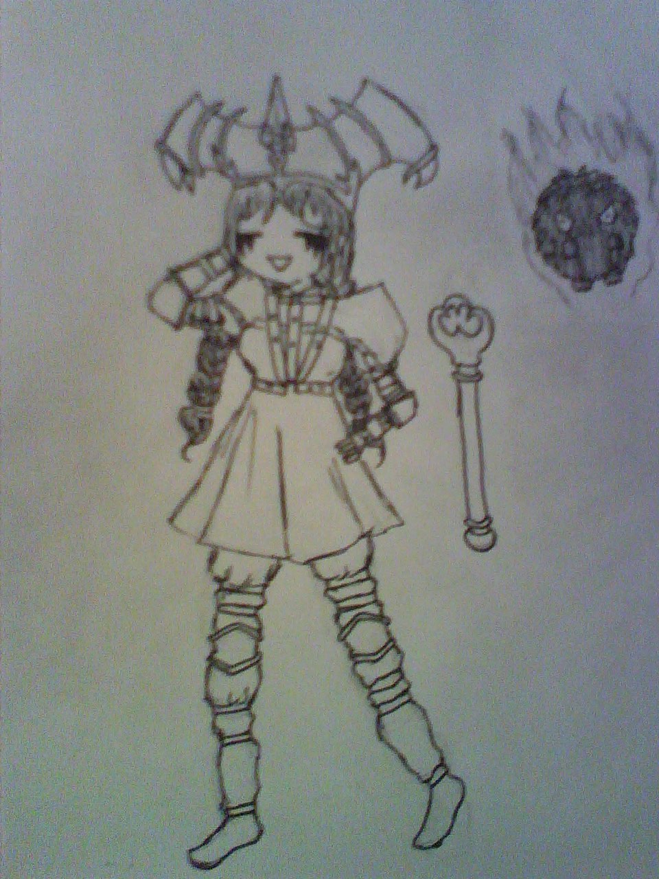 Daughter of Chaos &amp; a Burned Kuriboh by Kotaishi_Tenshi