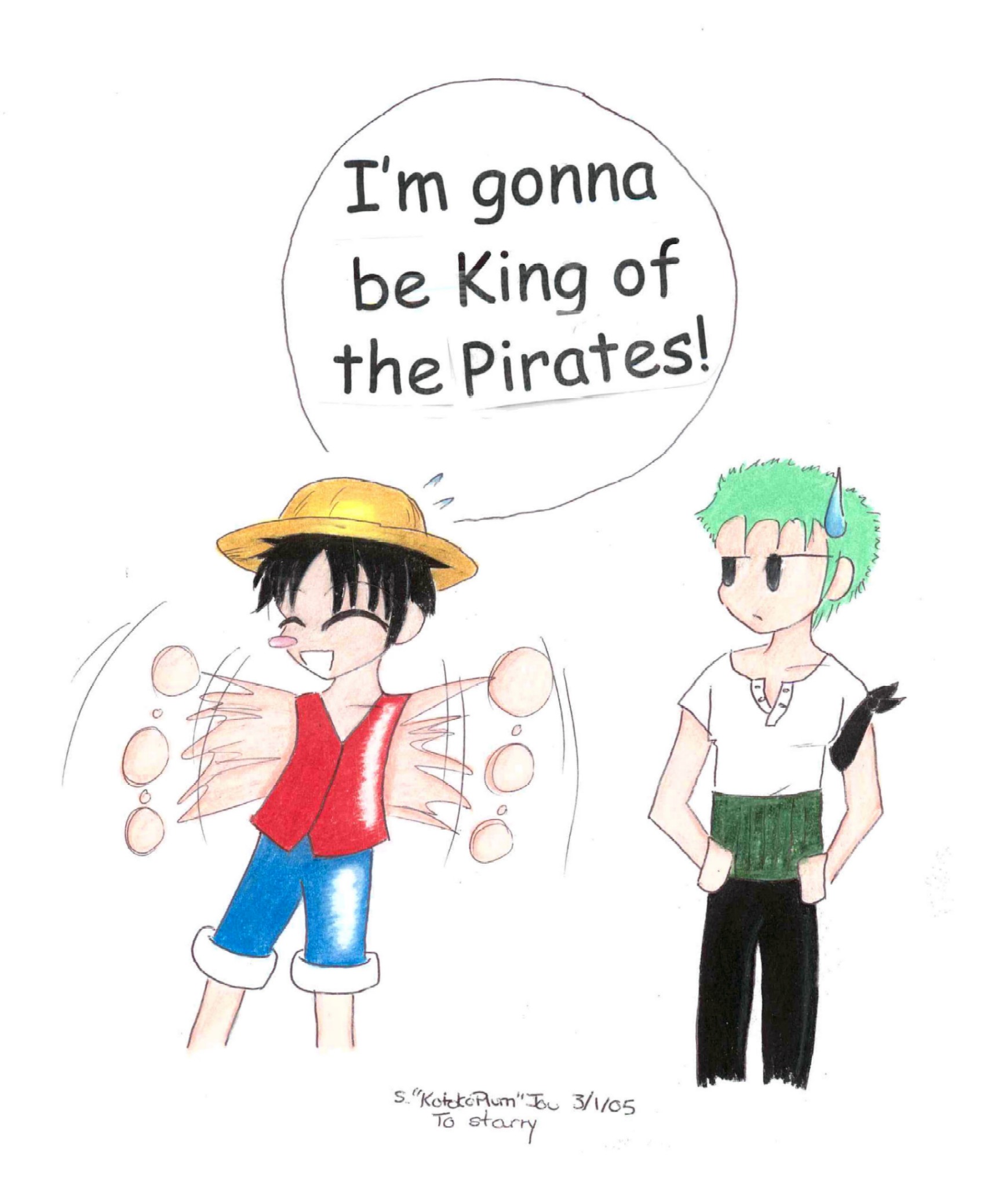 I'm Gonna Be King of the Pirates! *request* by KotokoPlum