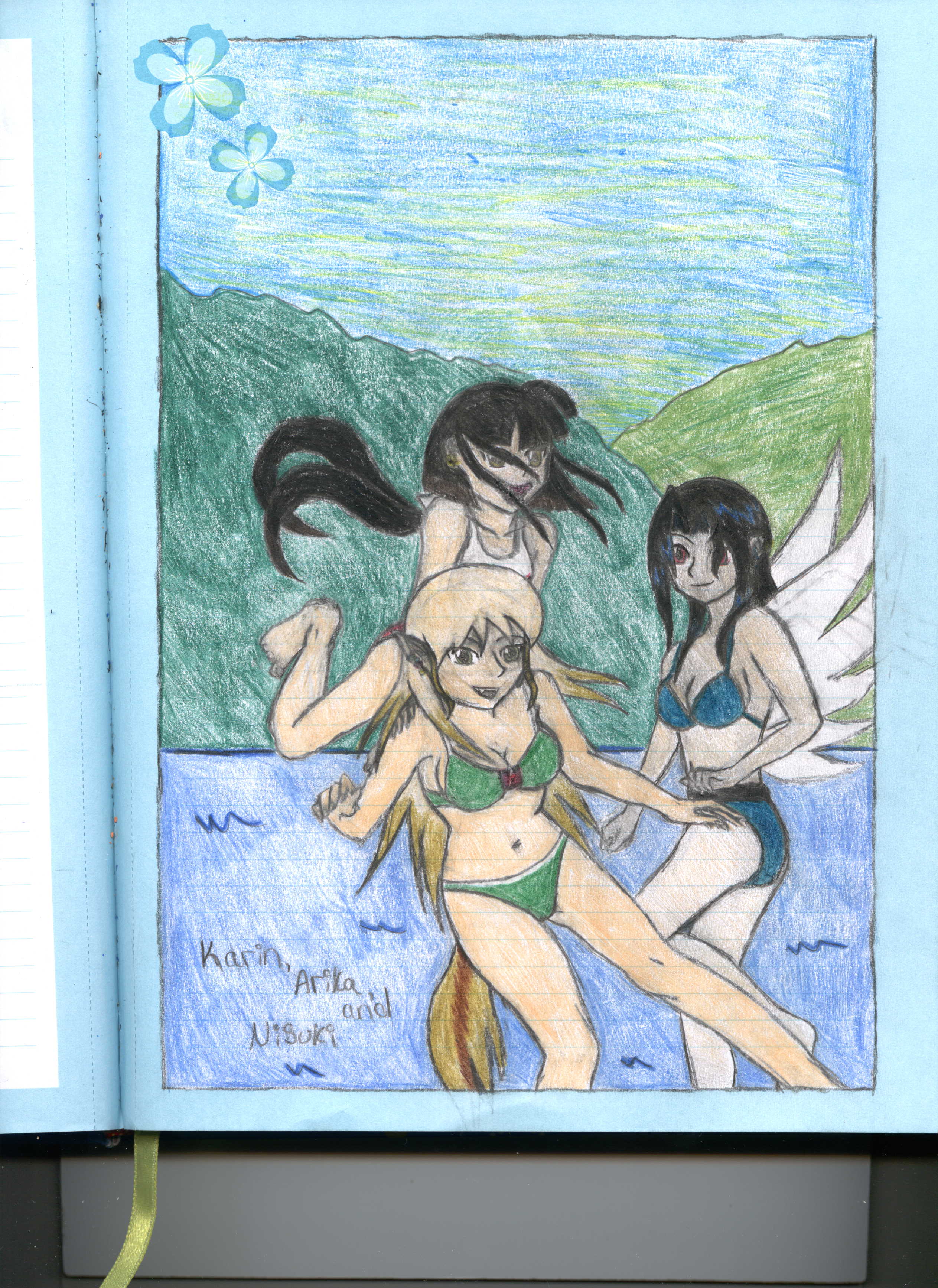 Arika, Karin, and Nisuki by KougaHugger