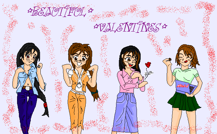beautiful valentines girls by Koutenka