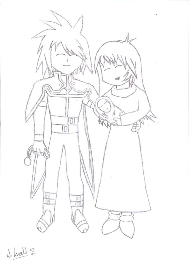 Kratos Family (Uncoloured) by Kratos1988