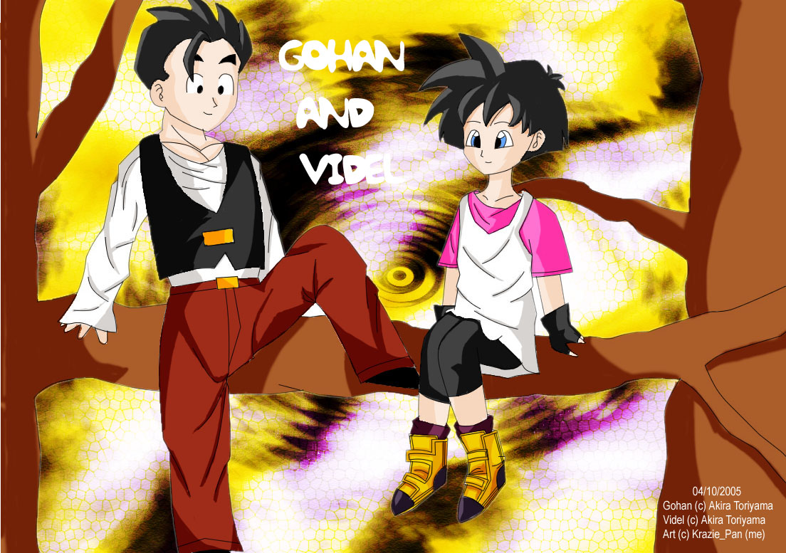 Gohan and Videl by Krazie-Pan92