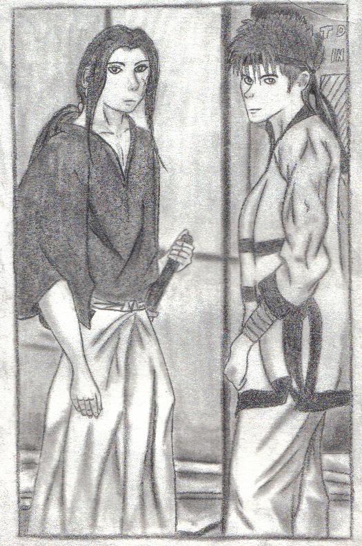 Sanosuke and Kenshin by Kristi_Sagara