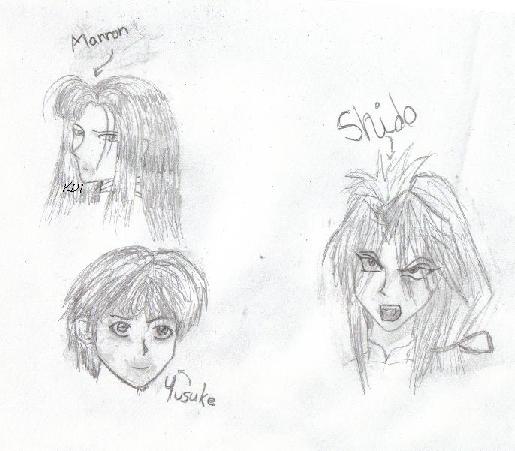 Yusuke, Marron and Shido by Kristi_Sagara