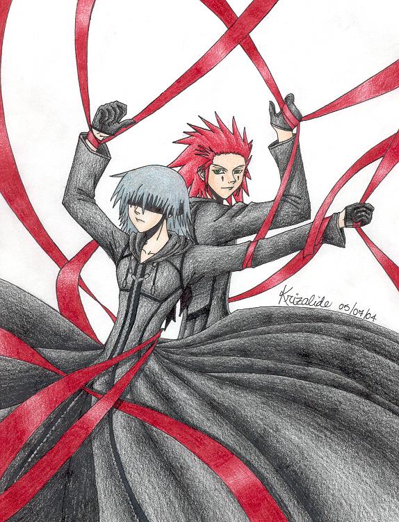 Riku and Tyke (or Axel) by Krizalide