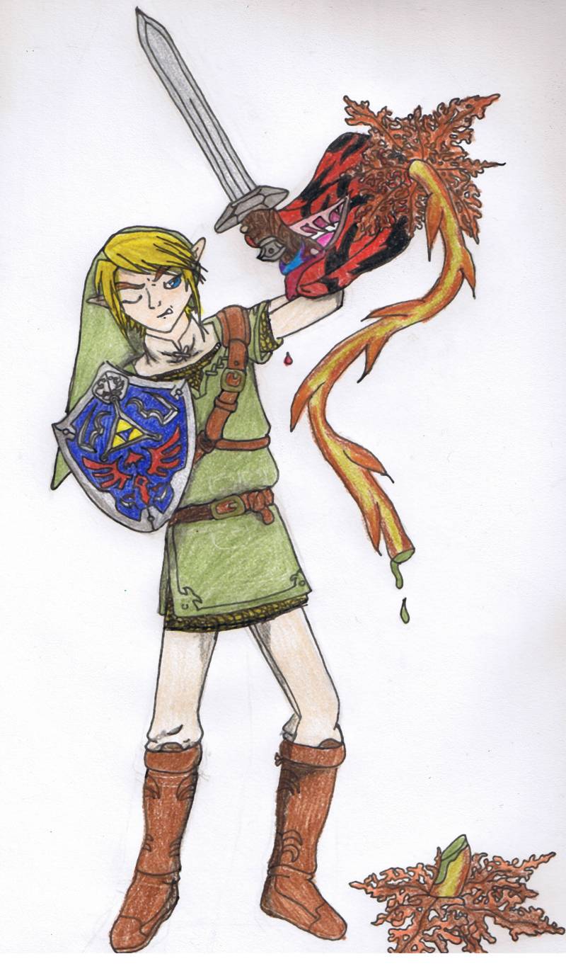 Link and a Baba Serpent by Kumquat