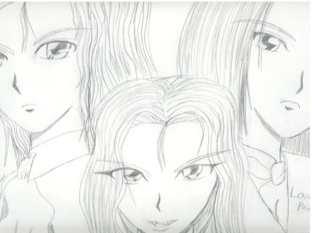 The malancholy trio by Kurai098