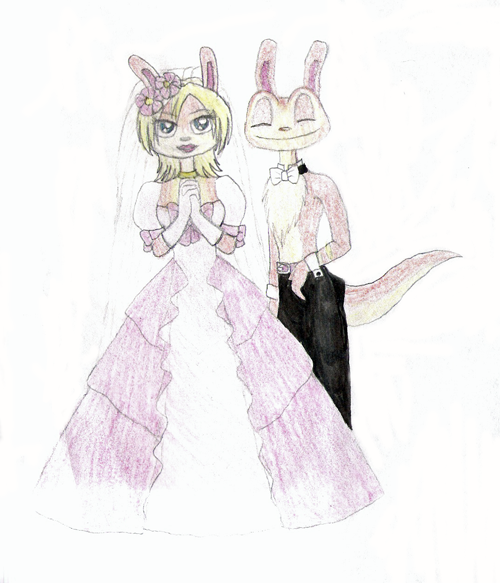 Wedding 1: Daxter and Tess by Kurama_Lover_Otaku_Bunny