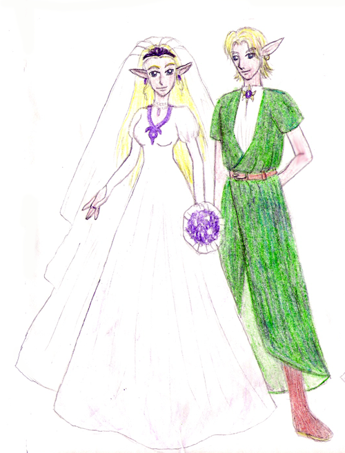 Wedding #6: Link and Zelda by Kurama_Lover_Otaku_Bunny