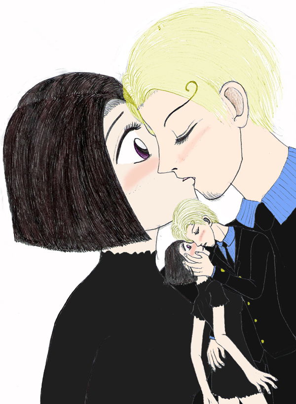 Sanji and Aya - First Kiss by Kurama_Lover_Otaku_Bunny