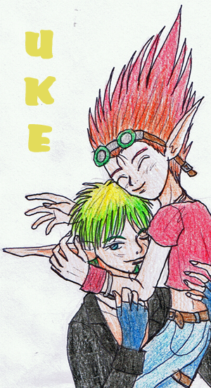 Uke! - Jak and Daxter Cuddles by Kurama_Lover_Otaku_Bunny
