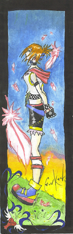 Kingdom Hearts OC Lumi Watercolor Bookmark by Kuria_chan