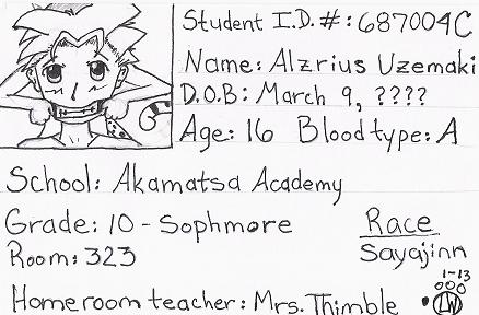 Anime Student ID Card #2 by Kuroi-Neko1