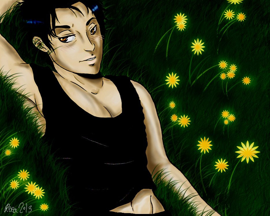 Billy... and radioactive flowers by Kuroi