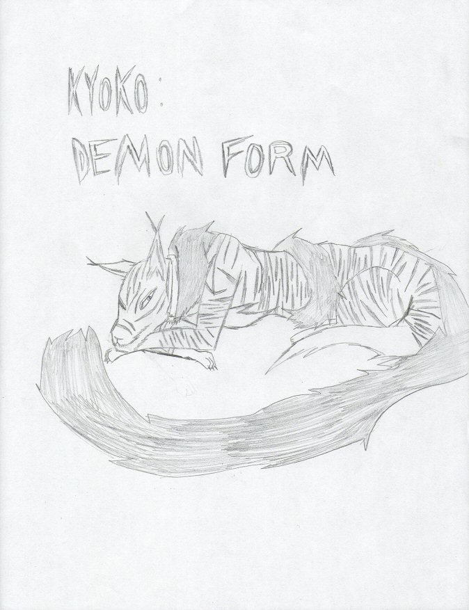 Kyoko's demon form by Kuroi_Kyoko