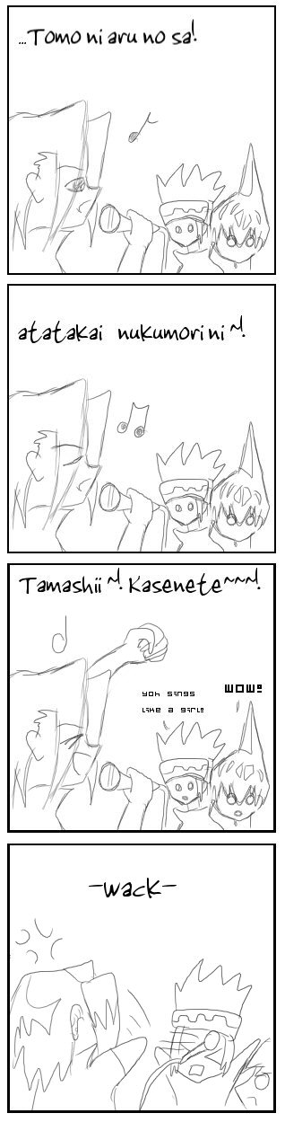 Yoh singing Tamashii Kasenete by Kuroi_Kyoko