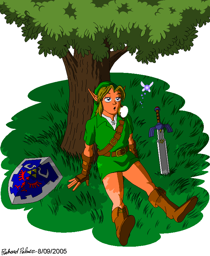 Link after a long day by Kuroko8