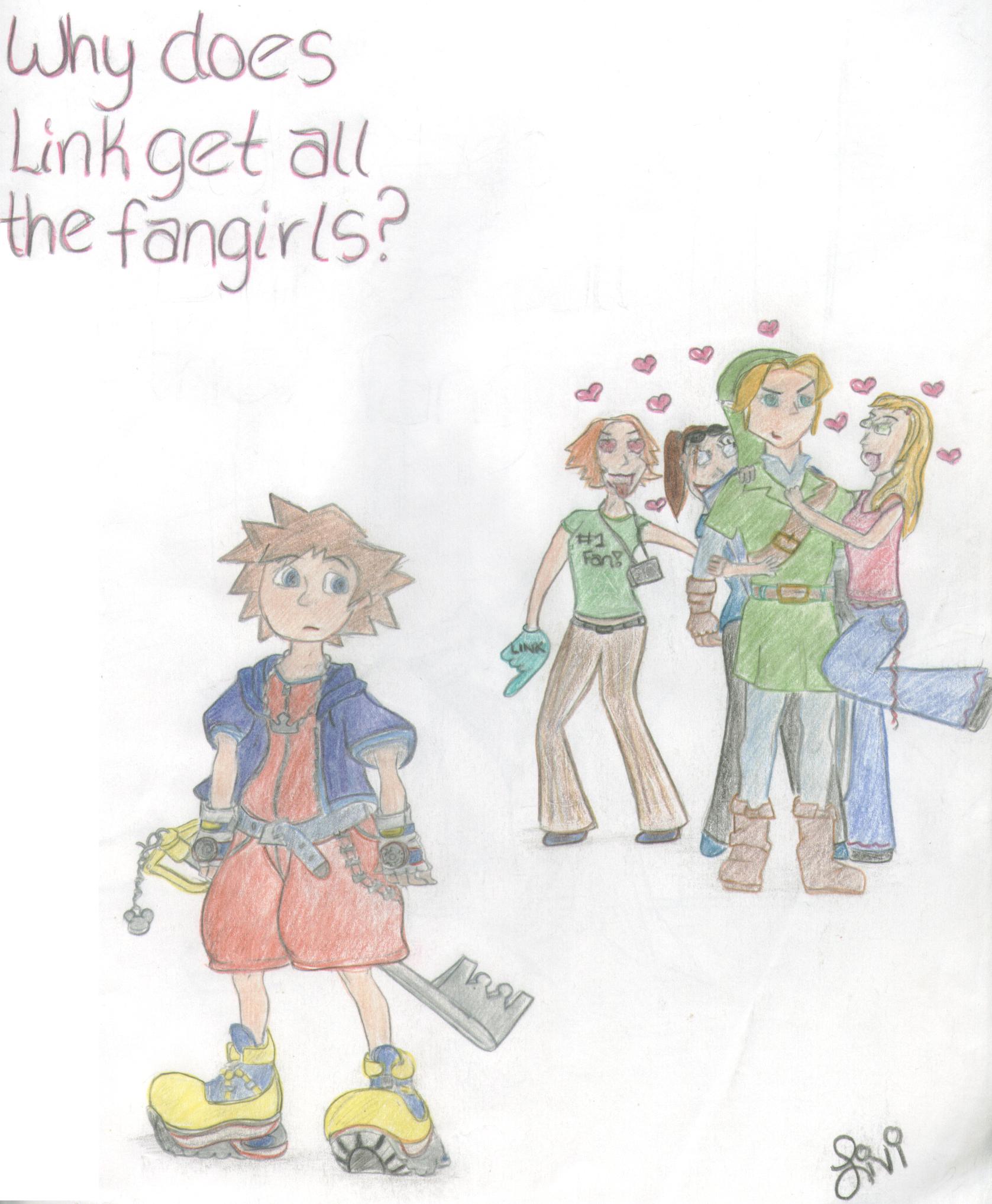 Why does Link get all the fangirls? by Kuroneko-sama