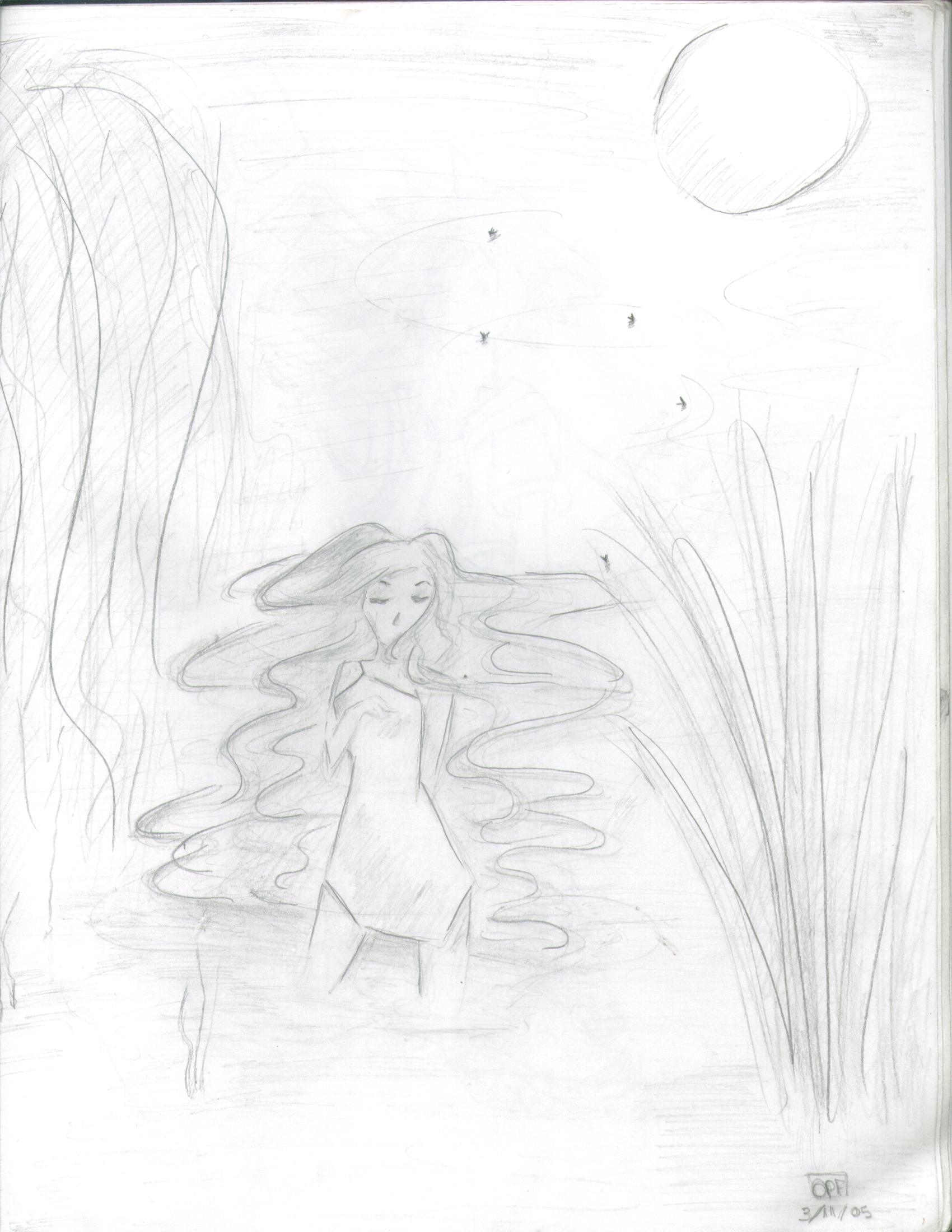 Moody girl in a swamp..o.o by Kuroneko-sama
